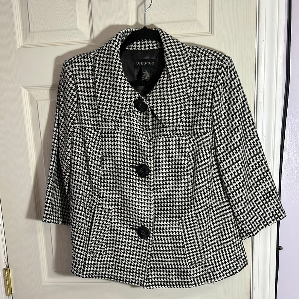 Lane Bryant Houndstooth Jacket